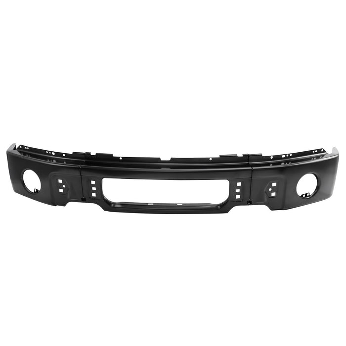 For Ford F150 2009-2014 Front Bumper Face Bar W/ Fog Light Hole Black Split