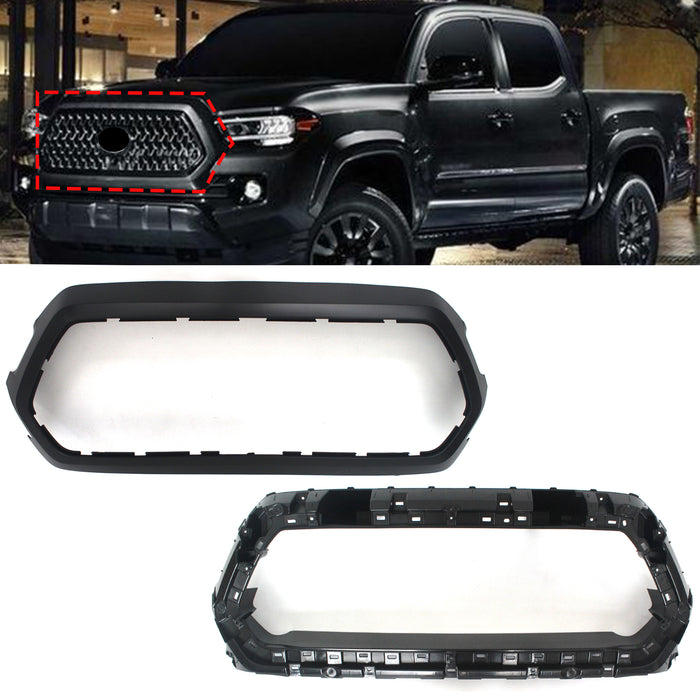 For Toyota Tacoma 2016-2022 Upper Grill Outer Frame Surround & Bracket Holder