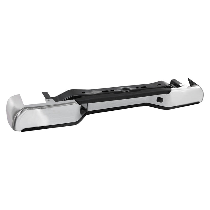 Rear Step Bumper Chrome Assembly W/O Sensor Holes for 2005-2021 Nissan Frontier