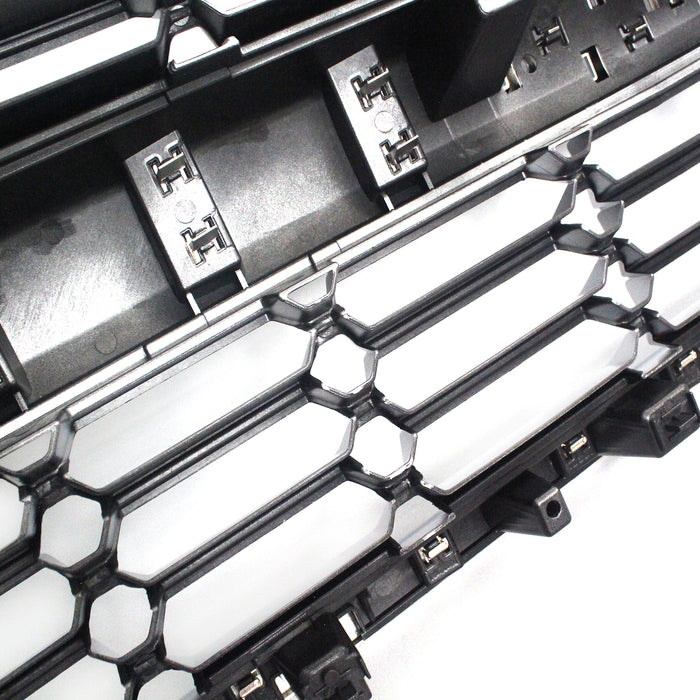 Front Bumper Upper Grille Chrome for 2016 2017 2018 2019 Chevy Silverado 1500