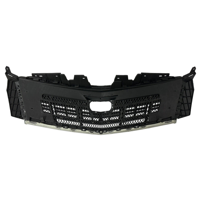 Fit 2013-2017 Cadillac XTS Front Bumper Black Upper Grille Lower Grill 2PCS