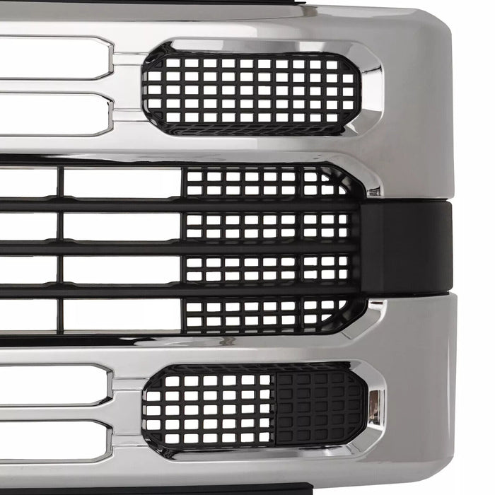 For 2023-2025 Ford F250 F350 F450 F550 Front Grille Chrome Super Duty XLT XL