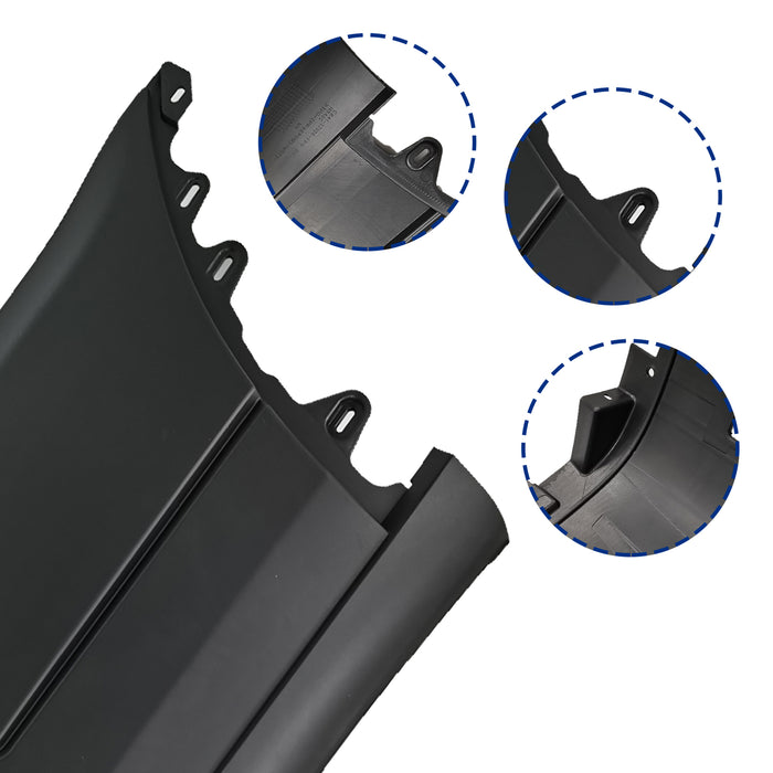 For 2015-2019 Ford Transit 150 250 350 Bumper Cover Extension + End Cap L&R Side