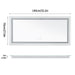 Large Dimmable Double LED Wall Bathroom Mirror