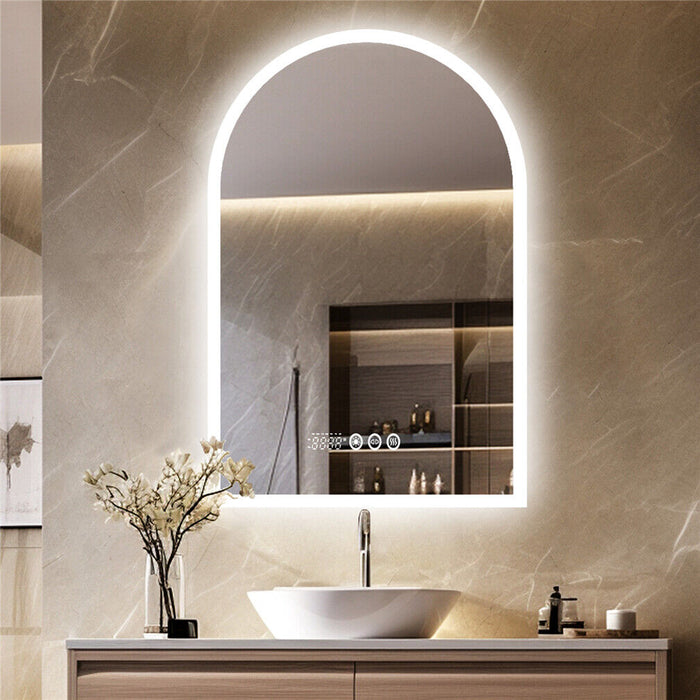 Arched Anti-Fog Bathroom Mirror 