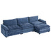 Modern L-Shaped Sectional Sofa: Cloud-Like Comfort