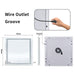 Square LED Bathroom Wall Mirror