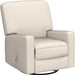 Swivelling Rocking Recliner with High Back, Deep Seat, Beige