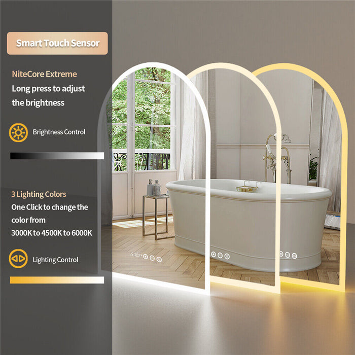 Arched Anti-Fog Bathroom Mirror 