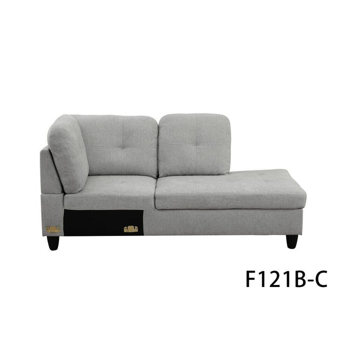 Light Grey Flannel Sofa Set: Modern Living Room Comfort