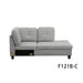 Light Grey Flannel Sofa Set: Modern Living Room Comfort