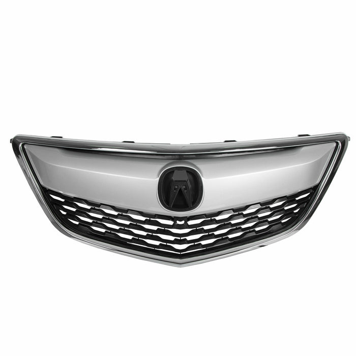 Fits 2014 2015 2016 Acura MDX Front Bumper Grille Grill W/Chrome Trim 75100-TZ5