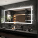 Large Dimmable Double LED Wall Bathroom Mirror