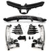 Front Upper Lower Grille LED Fog Lights for 2017 2018 2019 Toyota Corolla SE XSE