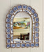 Blue Floral Arch Mirror | Bohemian Style