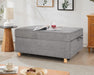 Folding Ottoman 4-in-1 Sleeper Sofa for Small Spaces