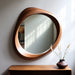 Asymmetrical Wall Mirror | Wooden Frame