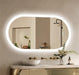 LED Mirror Bathroom Oval Illuminated Dimming Smart Vanity Antifog Mirror