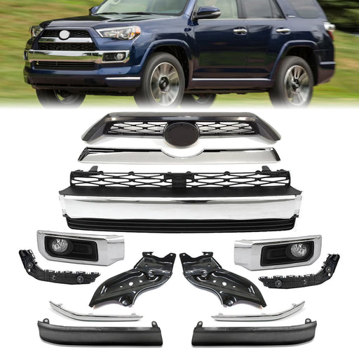 9PCS Front Bumper Grille Assembly Body Kits Fit For 2014 2015 2016 2017 9PCS Front Bumper Grille Assembly Body Kits Fit For 2014 2015 2016 2017