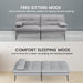 Futon Sofa Bed with Adjustable Backrest