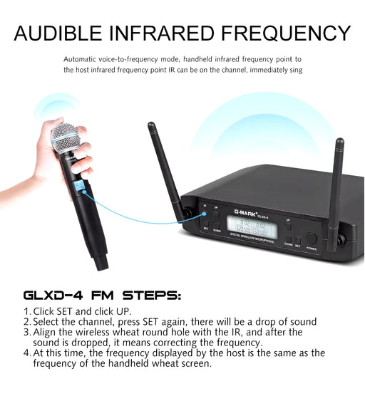 GLXD4 Wireless Mic Pro UHF System