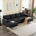 Modern U-Shaped Sectional Sofa with 2 Chaise Lounges