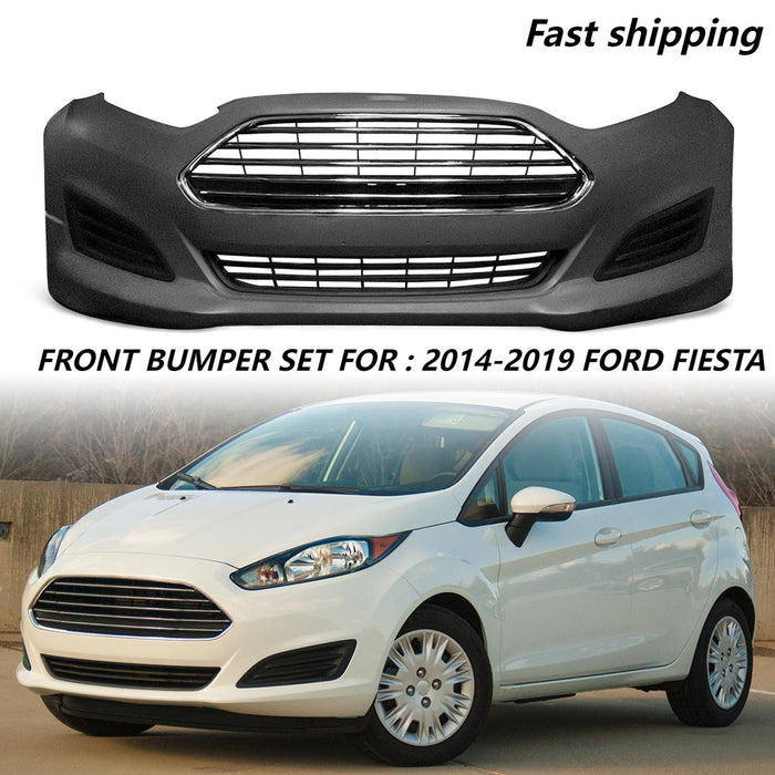 FITS 2014 2015 2016 2017 2018 2019 FORD FIESTA FRONT BUMPER COVER Set
