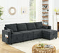 Modular Sectional Sofa Set with Storage: Velvet Comfort