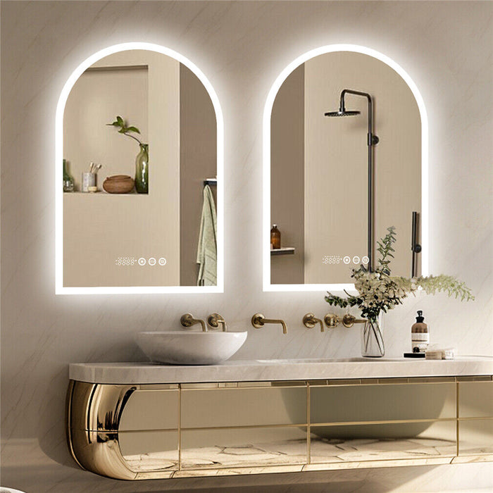 Arched Anti-Fog Bathroom Mirror 