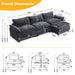 Modern L-Shaped Sectional Sofa: Cloud-Like Comfort