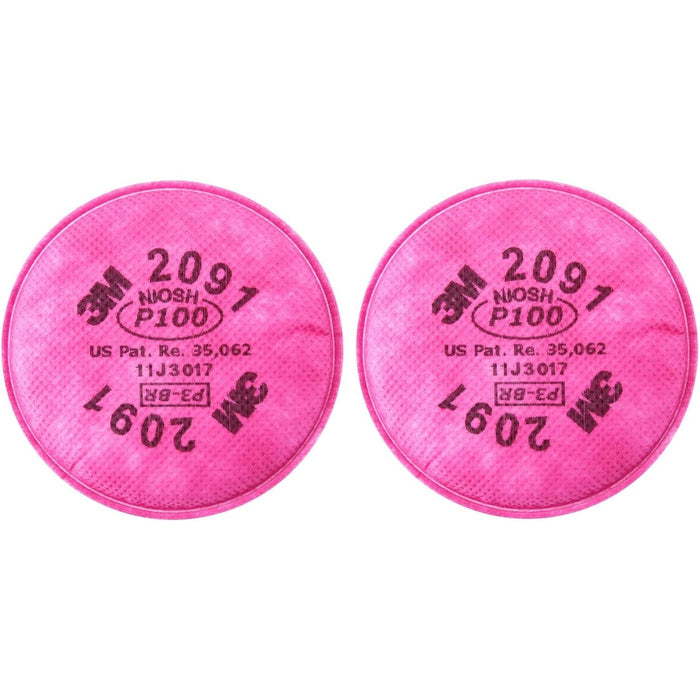 3M P100 Particulate Filter Set High Efficiency Respirator Replacement Filters
