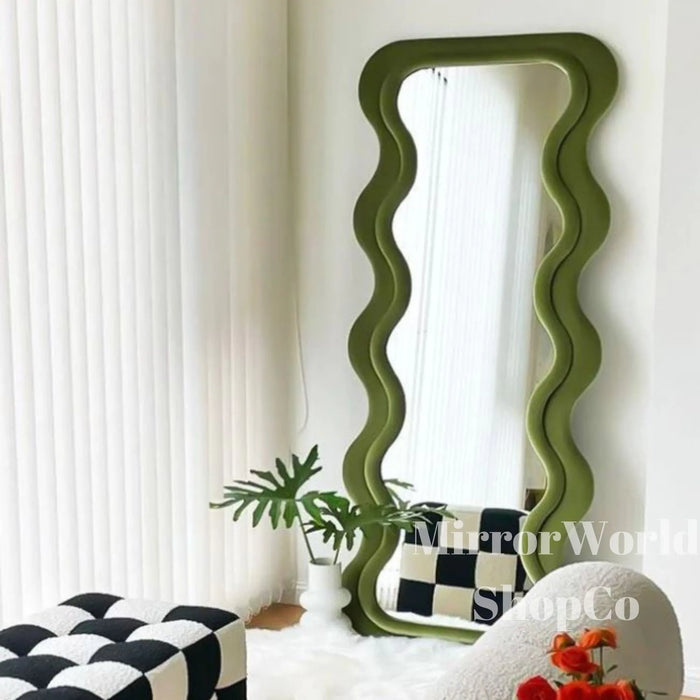 Wavy Full-Length Mirror | Unique Design