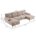 Modern U-Shaped Sectional Sofa: Chenille Fabric Comfort