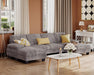 Grey Linen U-Shaped Sectional Sofa