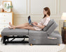 Folding Ottoman 4-in-1 Sleeper Sofa for Small Spaces