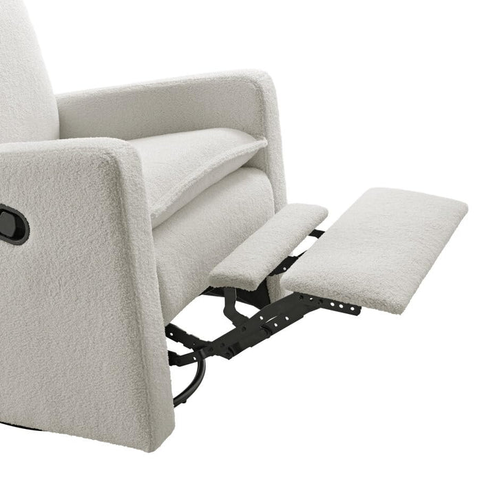 Uptown Swivel Glider Recliner - Boucle White