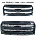For 2015-2017 Ford F150 F-150 Front Upper Grille Grill W/O Camera Glossy Black
