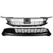 For 2016 2017 Honda Accord EX Front Bumper Upper & Lower Grille &LED FOG LIGHTS