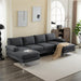 Modern U-Shaped Sectional Sofa with 2 Chaise Lounges