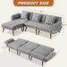 3-Seat Convertible Sofa Bed: Versatile Living Room Solution