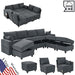 Modular Sectional Sofa Set with Storage: Velvet Comfort