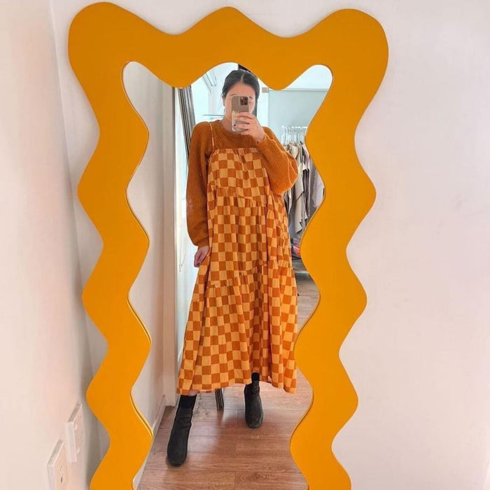 Wavy Full-Length Mirror | Unique Design