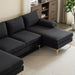 Modern U-Shaped Sectional Sofa with 2 Chaise Lounges