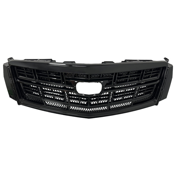 Fit 2013-2017 Cadillac XTS Front Bumper Black Upper Grille Lower Grill 2PCS
