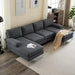 Modern U-Shaped Sectional Sofa with 2 Chaise Lounges