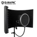 5-Panel Mic Isolation Shield for Studio Recording