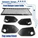 Type R Style Front Bumper Cover Kit W/ Grille & Lip Fit for Honda Civic 2016-21