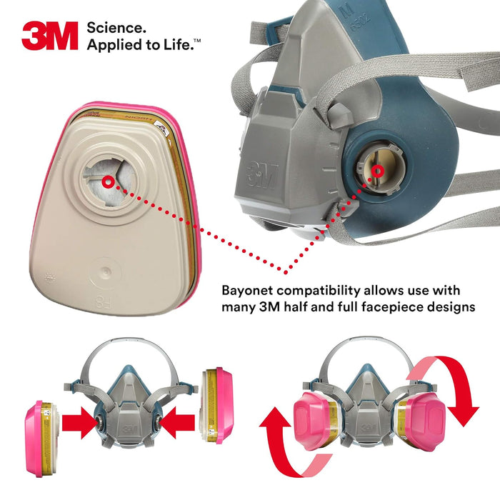 3M P100 Multi Gas Filter Cartridges For Reusable Respirators