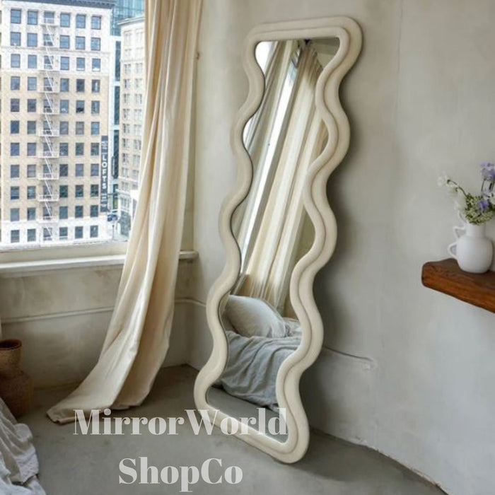 Wavy Full-Length Mirror | Unique Design