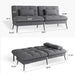 Futon Sofa Bed with Adjustable Backrest